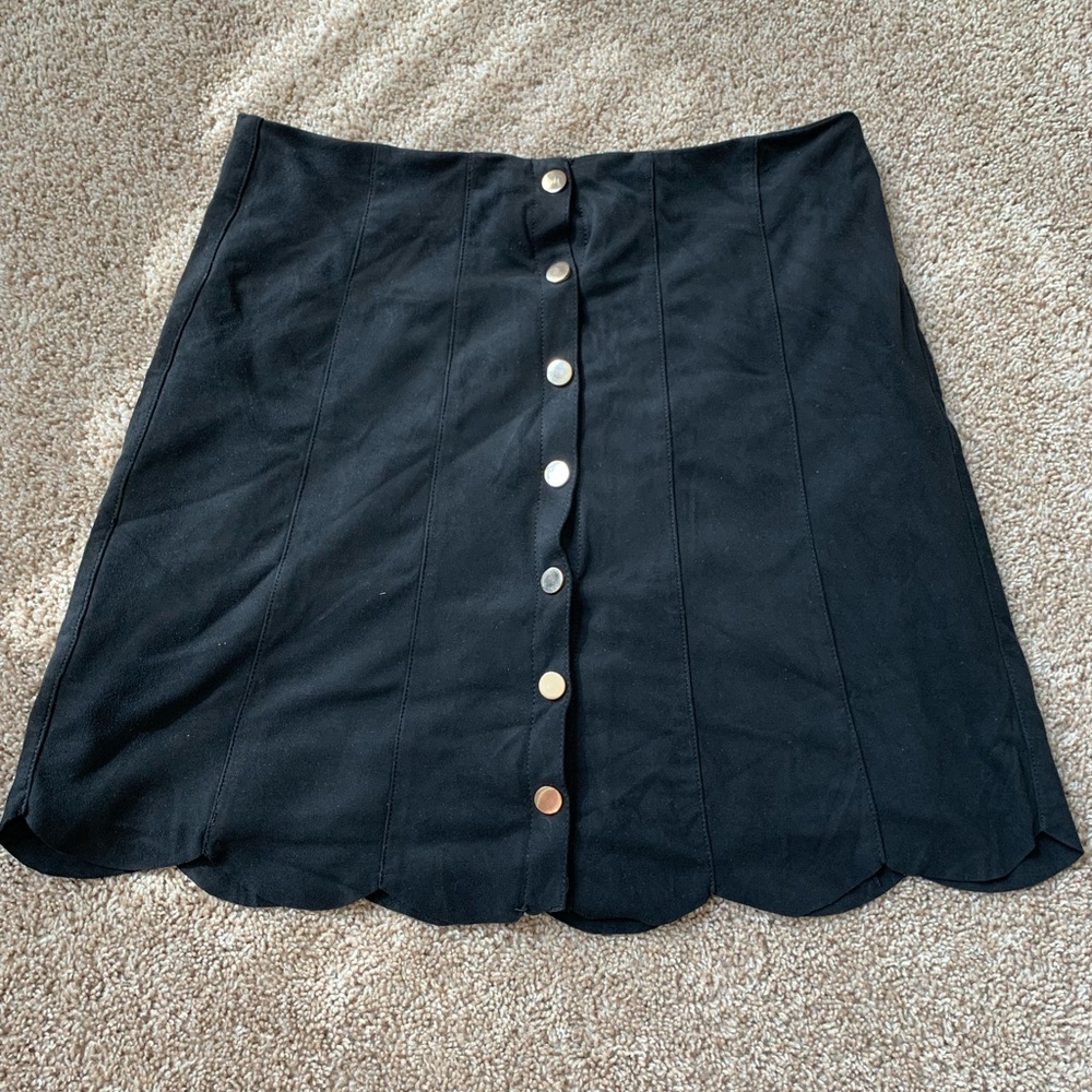 Black corduroy skirt